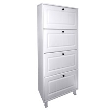 Pantofar Zapato 4 usi MDF Alb Mic 60 x 158 x 26 cm